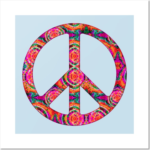 Peace hippie tie Wall Art by LebensART